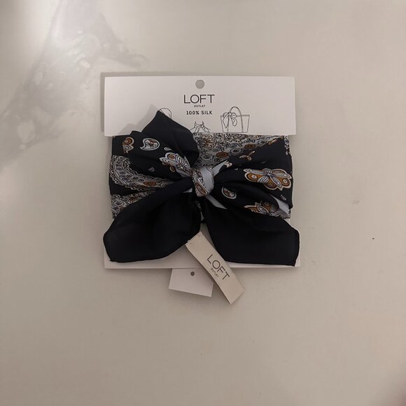 Loft Outlet Paisley Square Silk Scarf - Picture 1 of 3